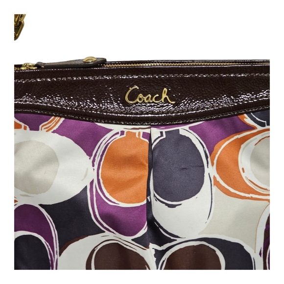Coach Handbags - COACH Ashley Hand Drawn Scarf Print Shoulder Bag